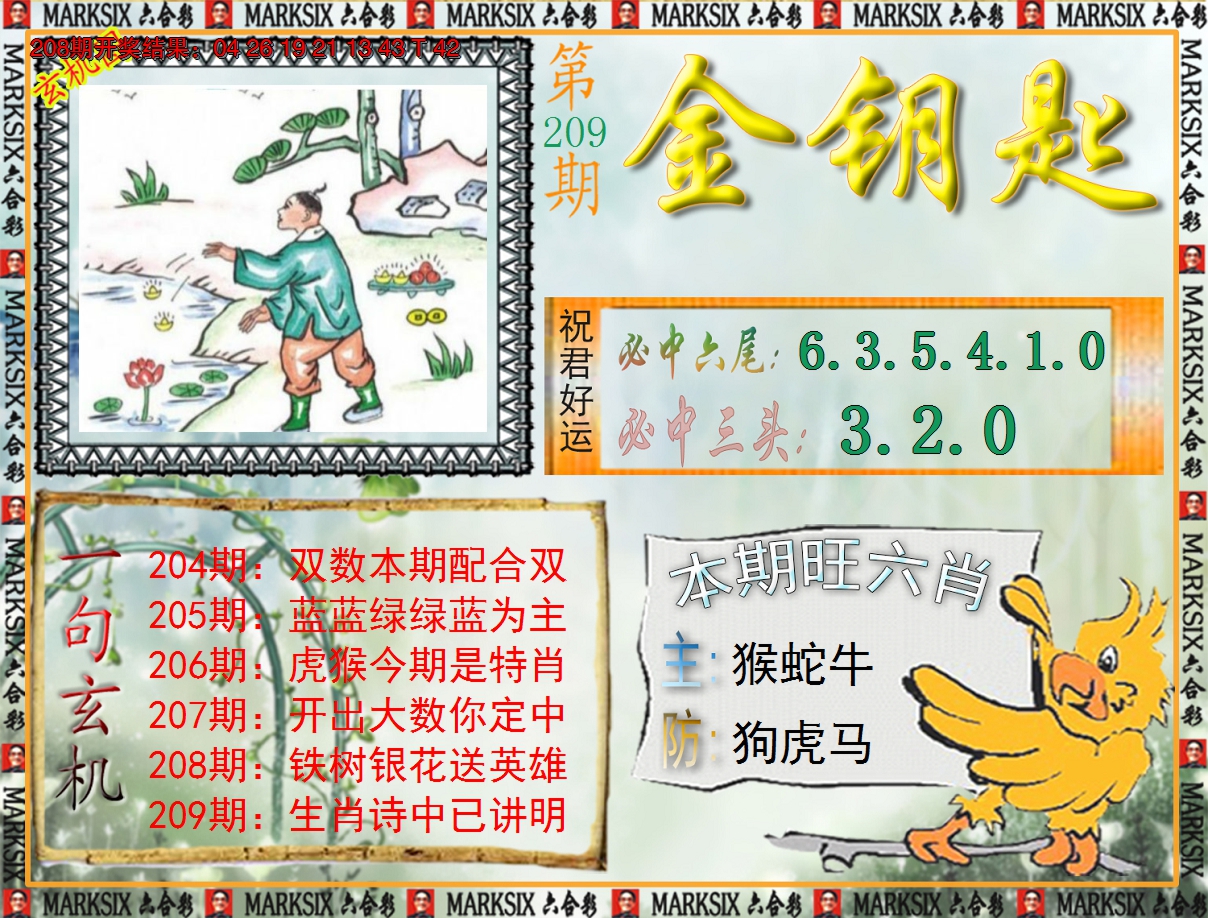 2024209期《澳门金钥匙》