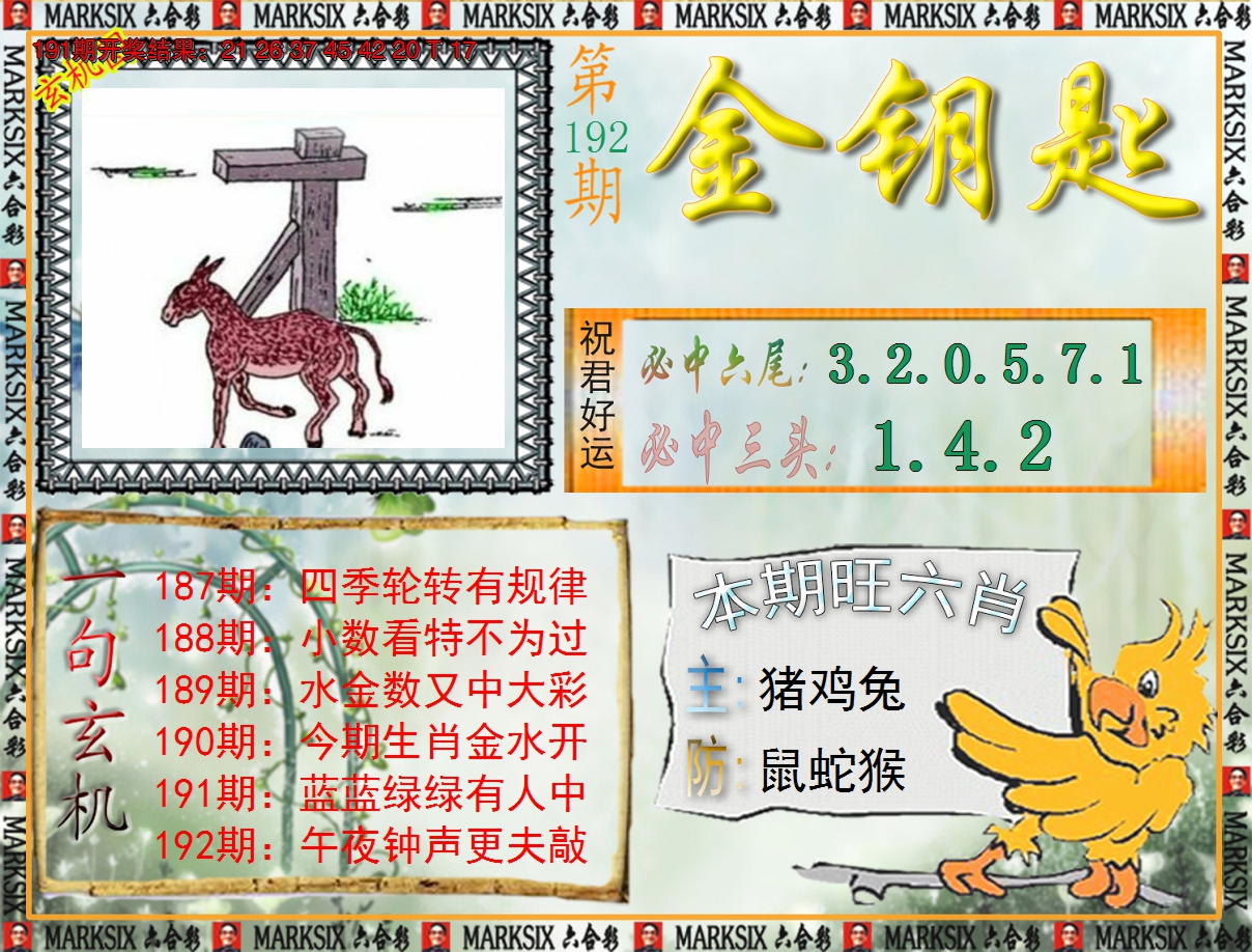 2024192期《澳门金钥匙》