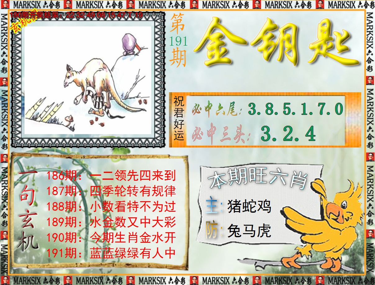 2024191期《澳门金钥匙》