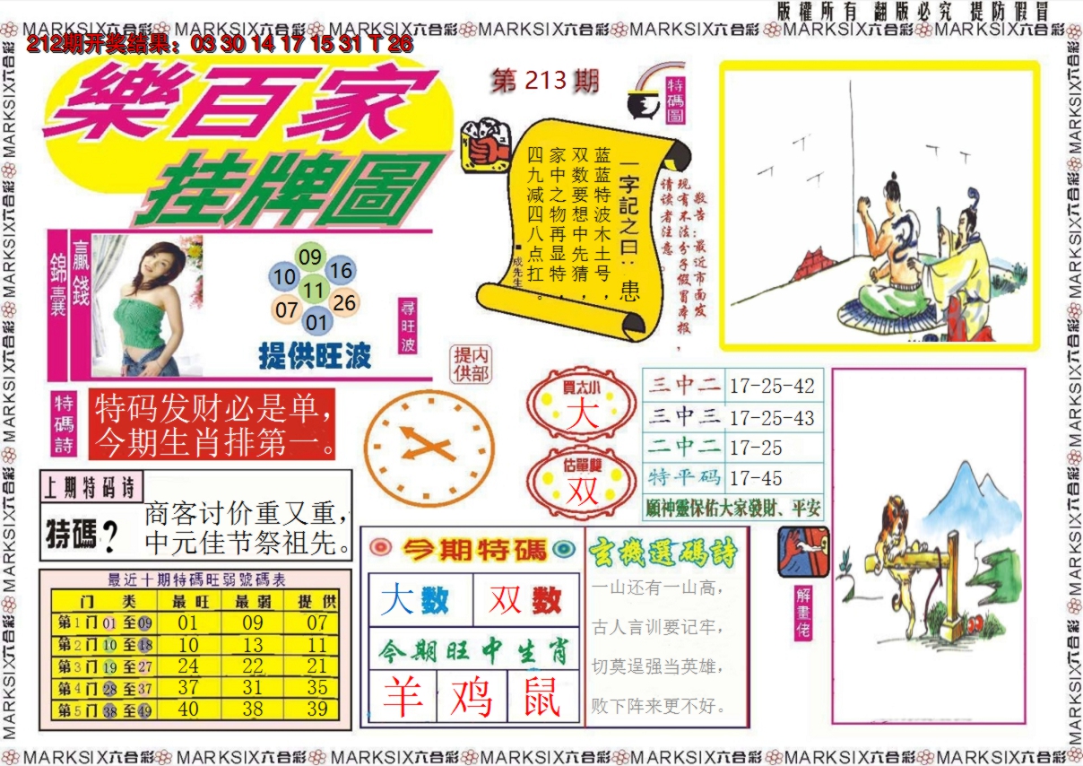 2024213期乐百家挂牌图
