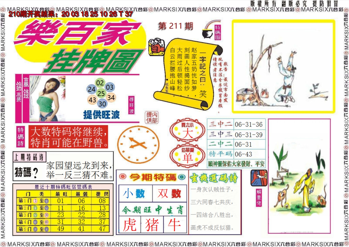 2024211期乐百家挂牌图