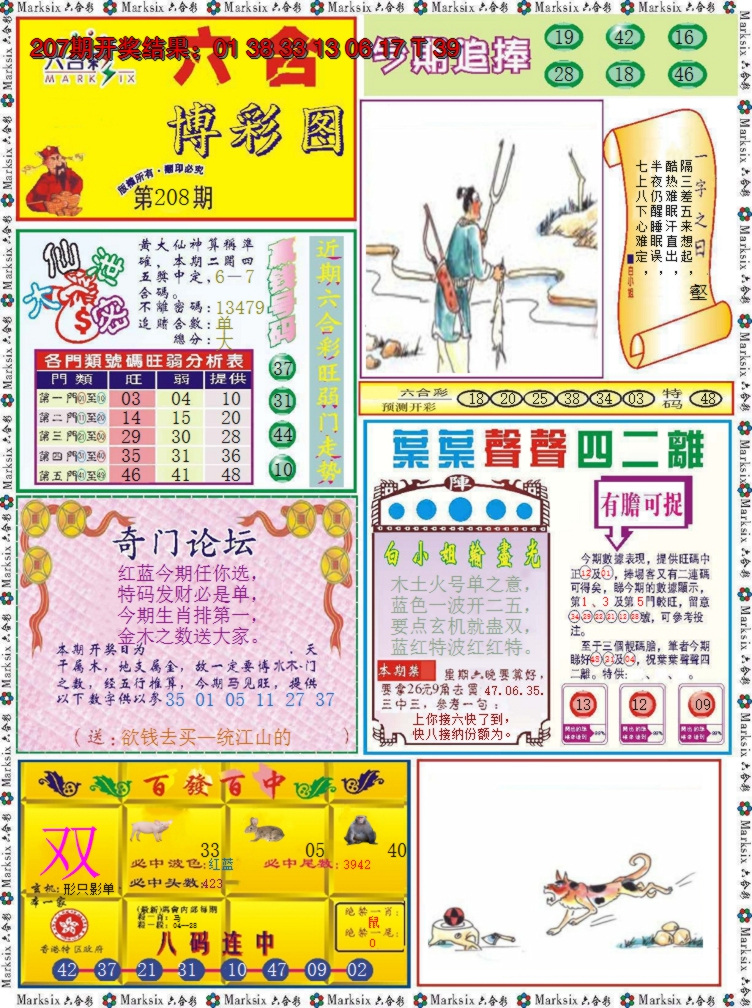 2024208期六合博彩图