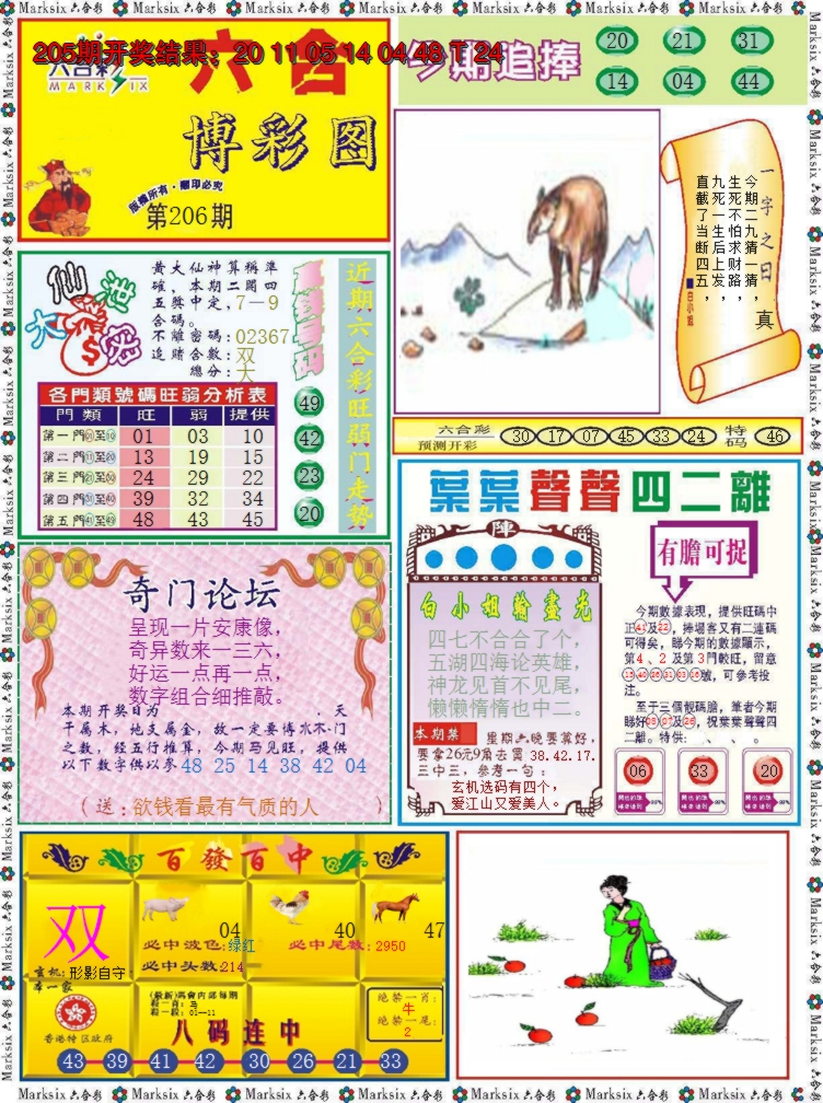 2024206期六合博彩图