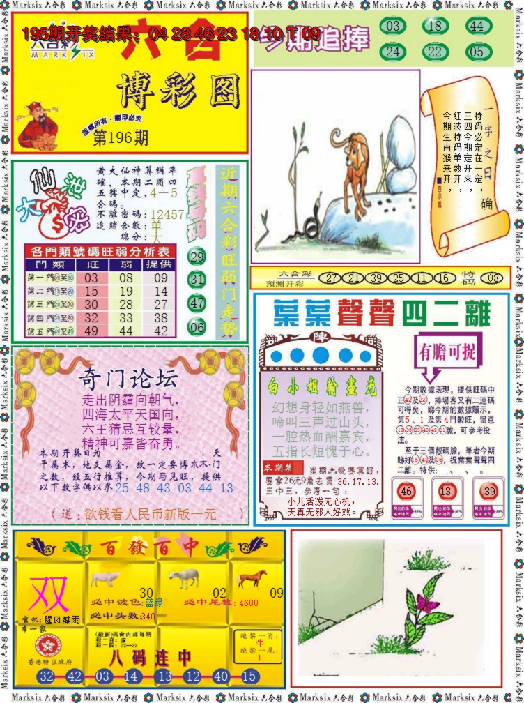 2024196期六合博彩图