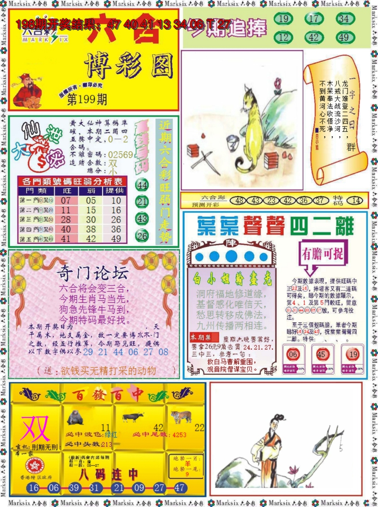 2024199期六合博彩图