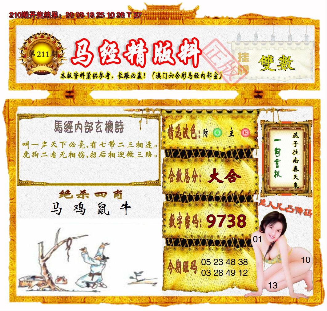 2024211期马经精版料