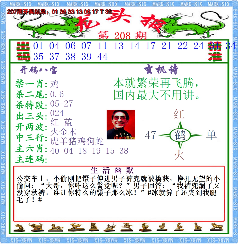 2024208期澳门龙头报
