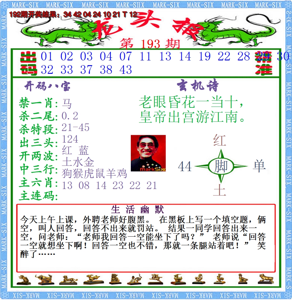 2024193期澳门龙头报