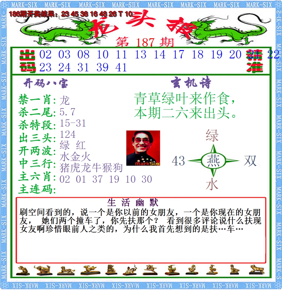2024187期澳门龙头报