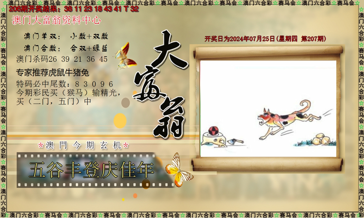 2024207期新大富翁