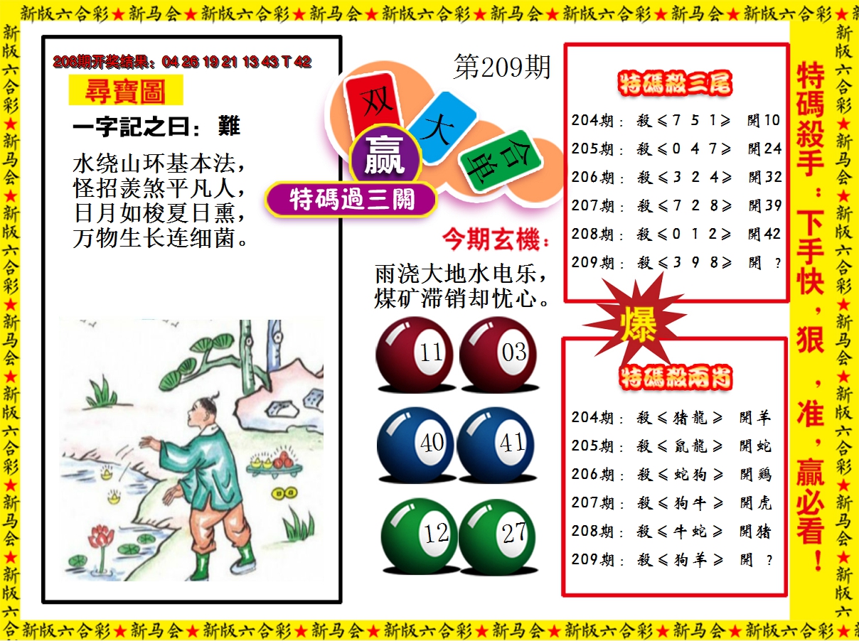 2024209期特码过三关