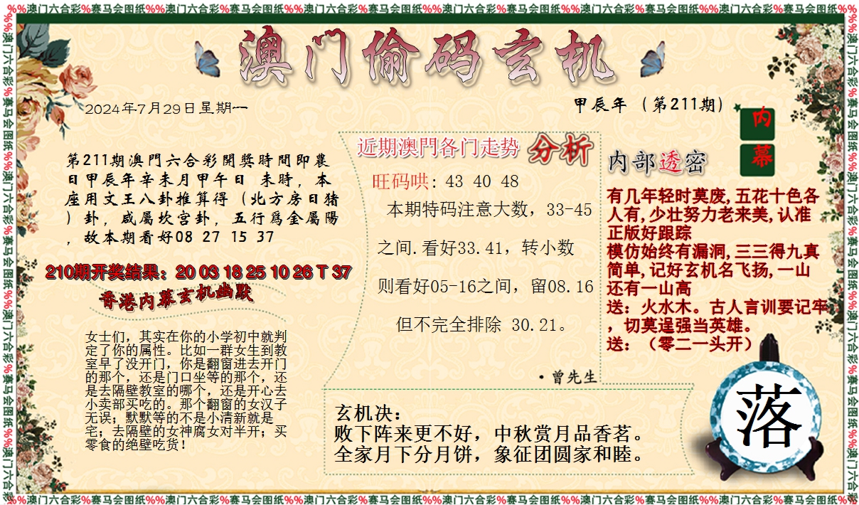2024211期偷码玄机