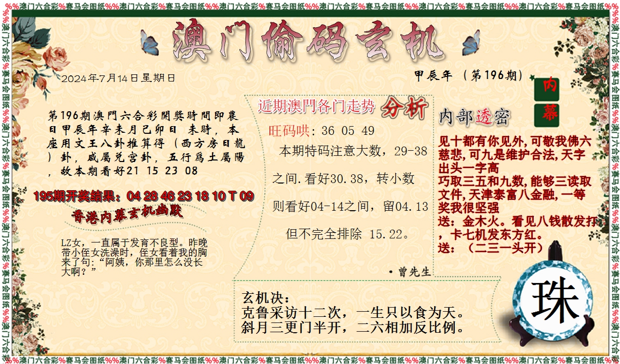 2024196期偷码玄机