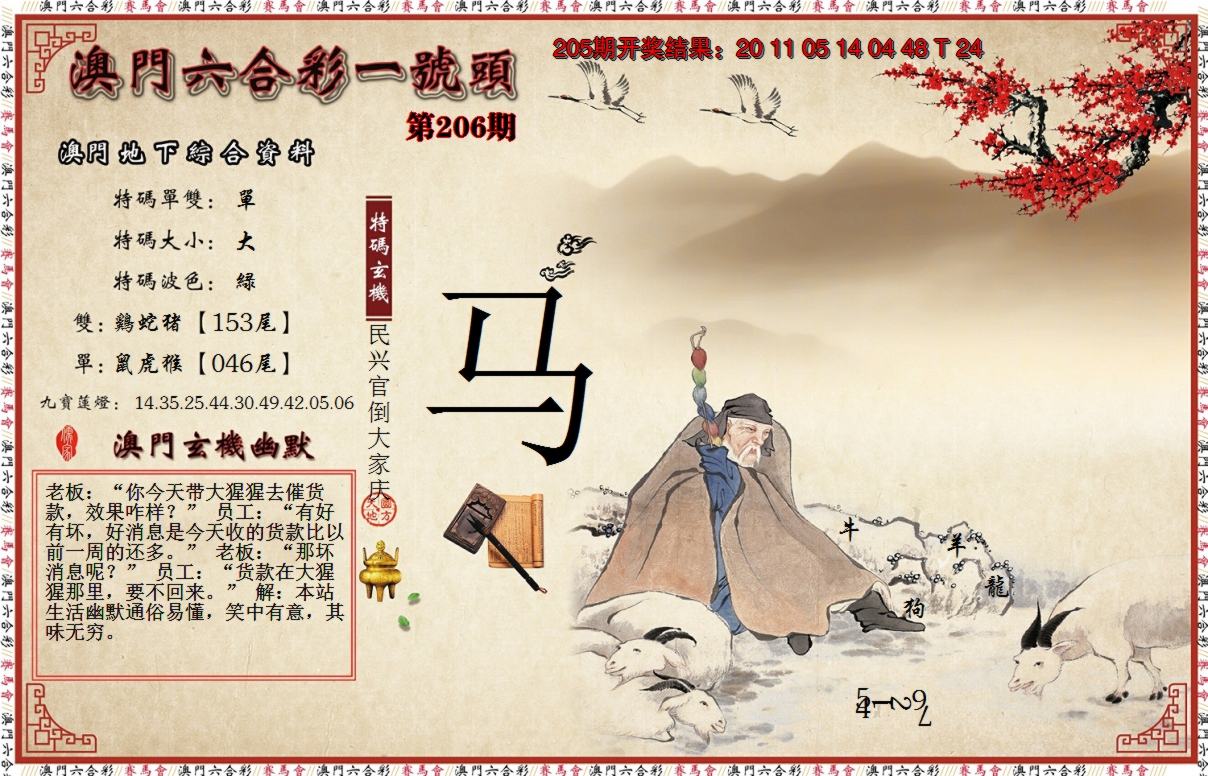 2024206期一号头