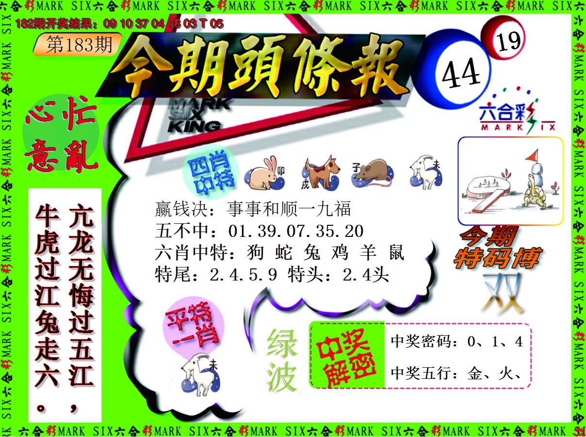 2024183期今期头条报