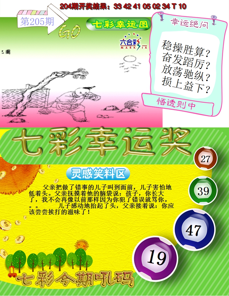 2024205期七彩幸运奖