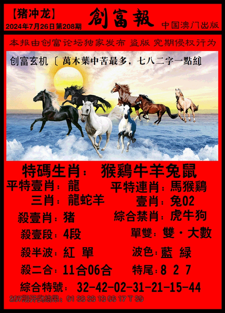 2024208期码王报