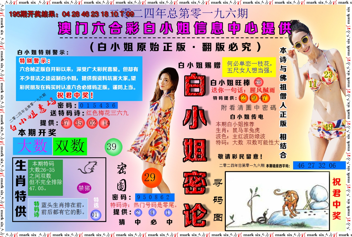 2024196期白小姐密论