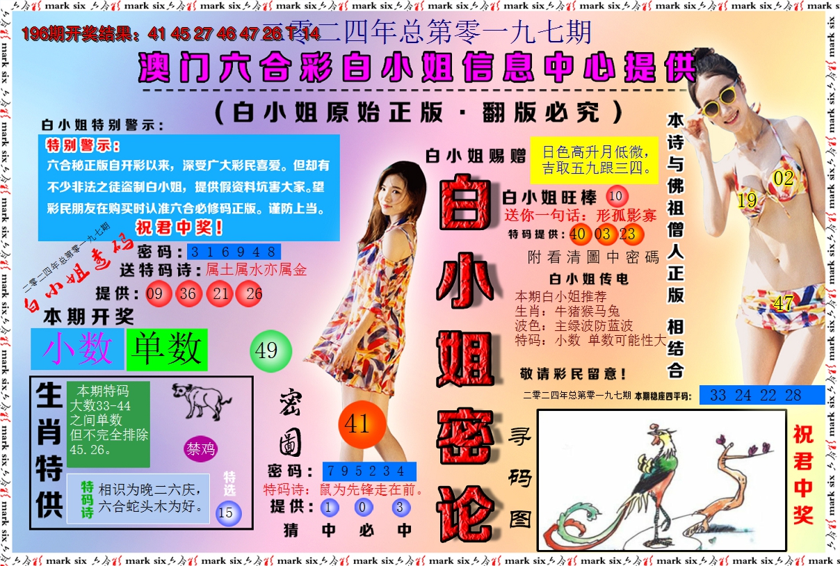 2024197期白小姐密论