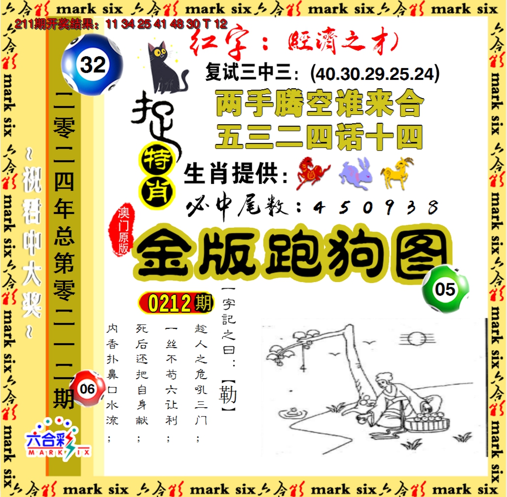 2024212期金版跑狗图