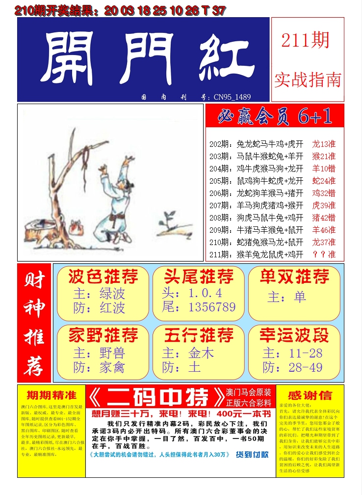 2024211期澳门开门红A