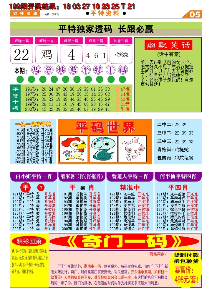 2024200期财神引路D