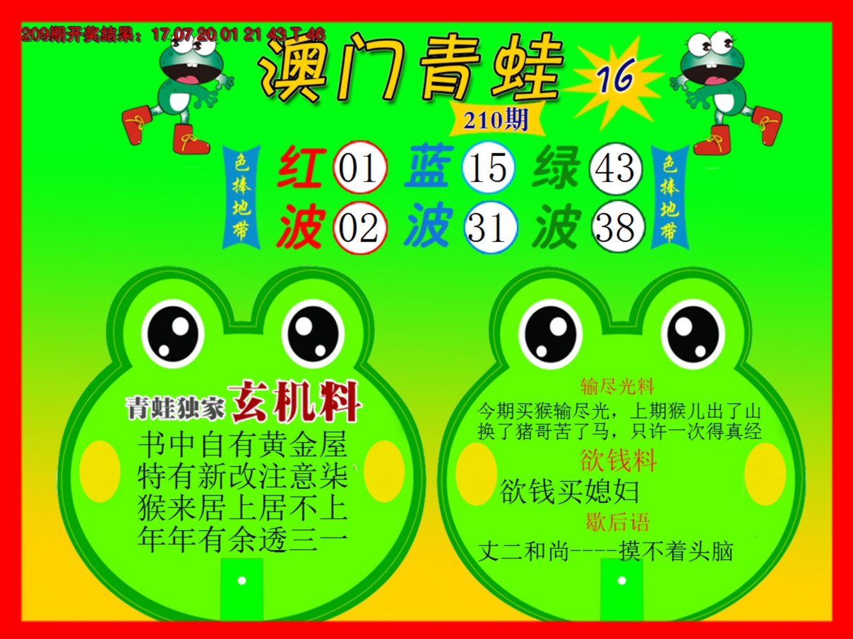 2024210期青蛙系列16