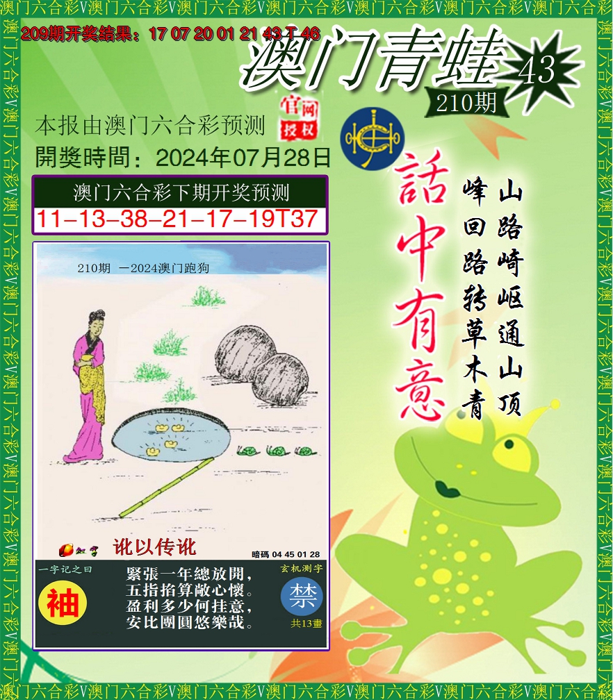 2024210期青蛙系列43