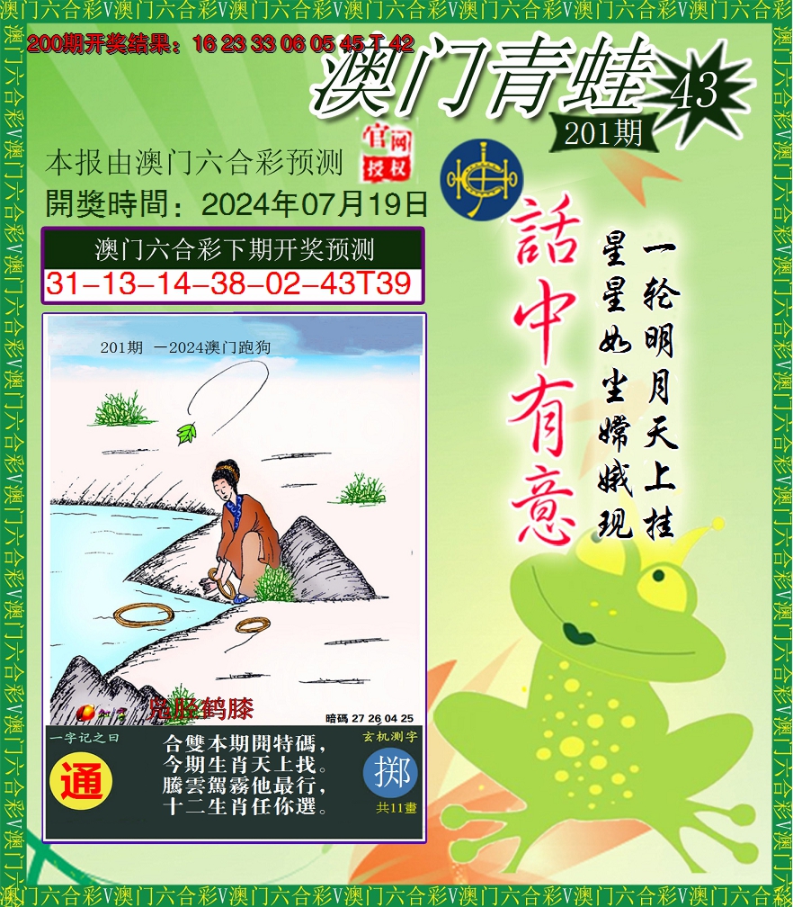 2024201期青蛙系列43