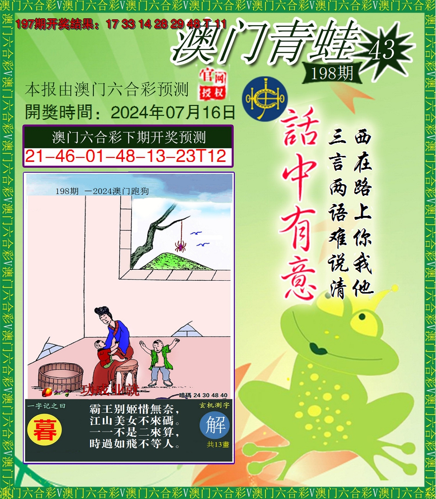 2024198期青蛙系列43