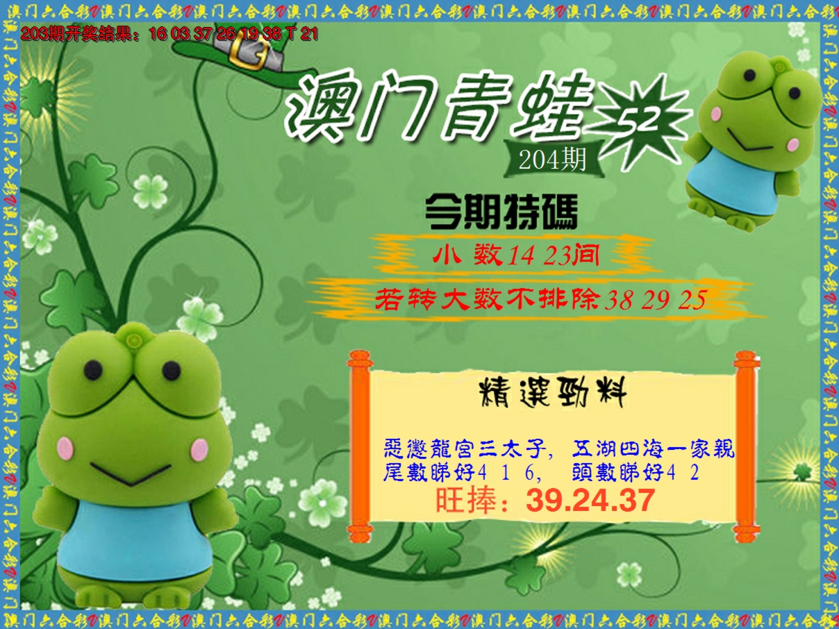 2024204期青蛙系列52