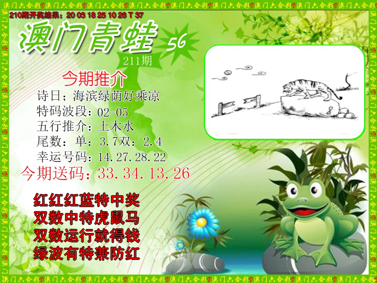 2024211期青蛙系列56