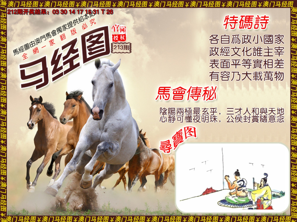2024213期马经系列1