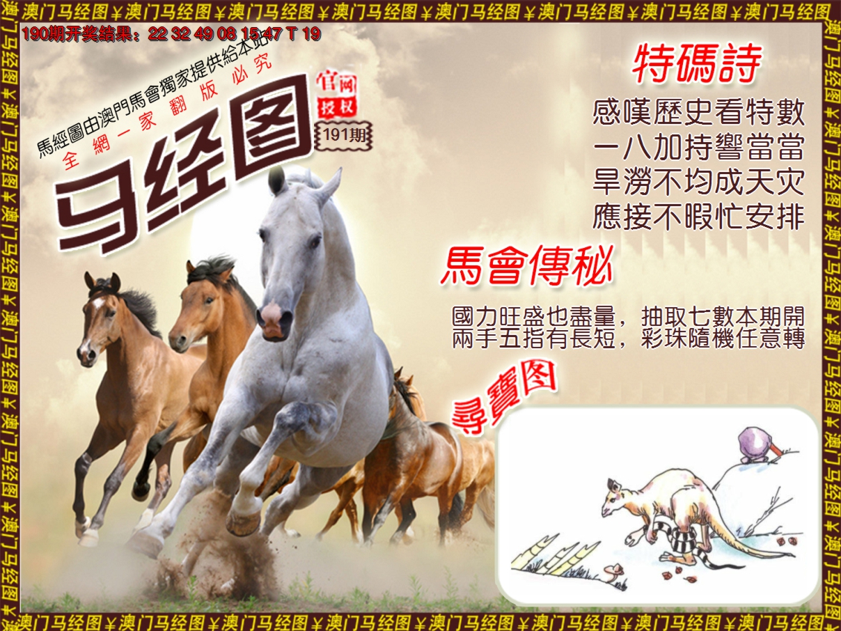 2024191期马经系列1