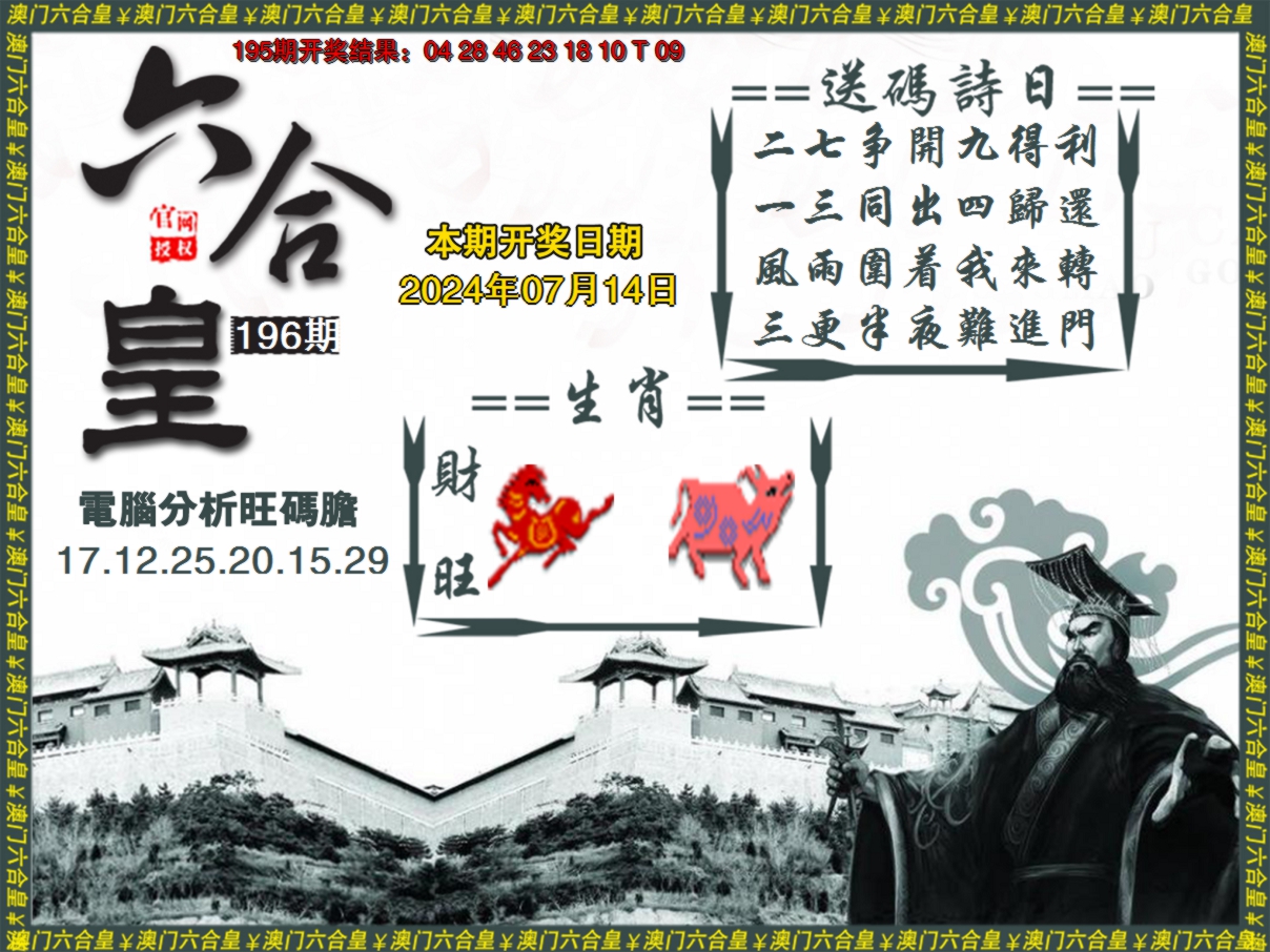 2024196期六合皇系列3