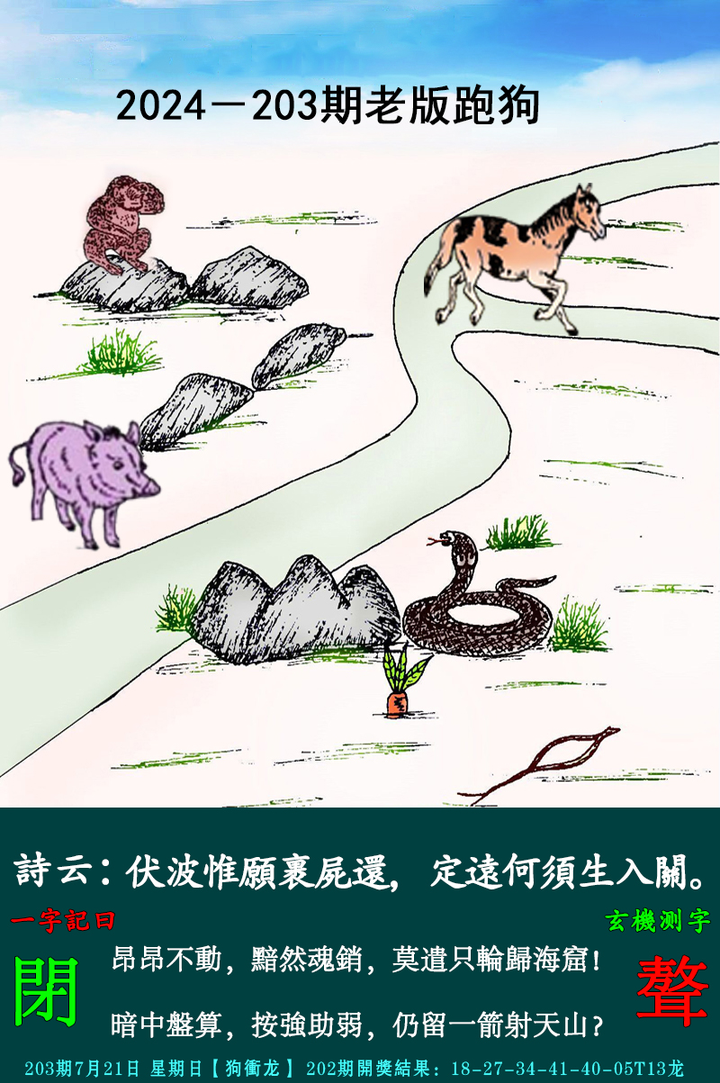 2024203期老跑狗图