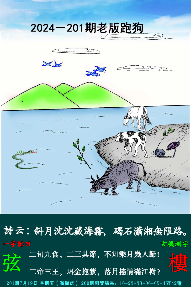 2024201期老跑狗图