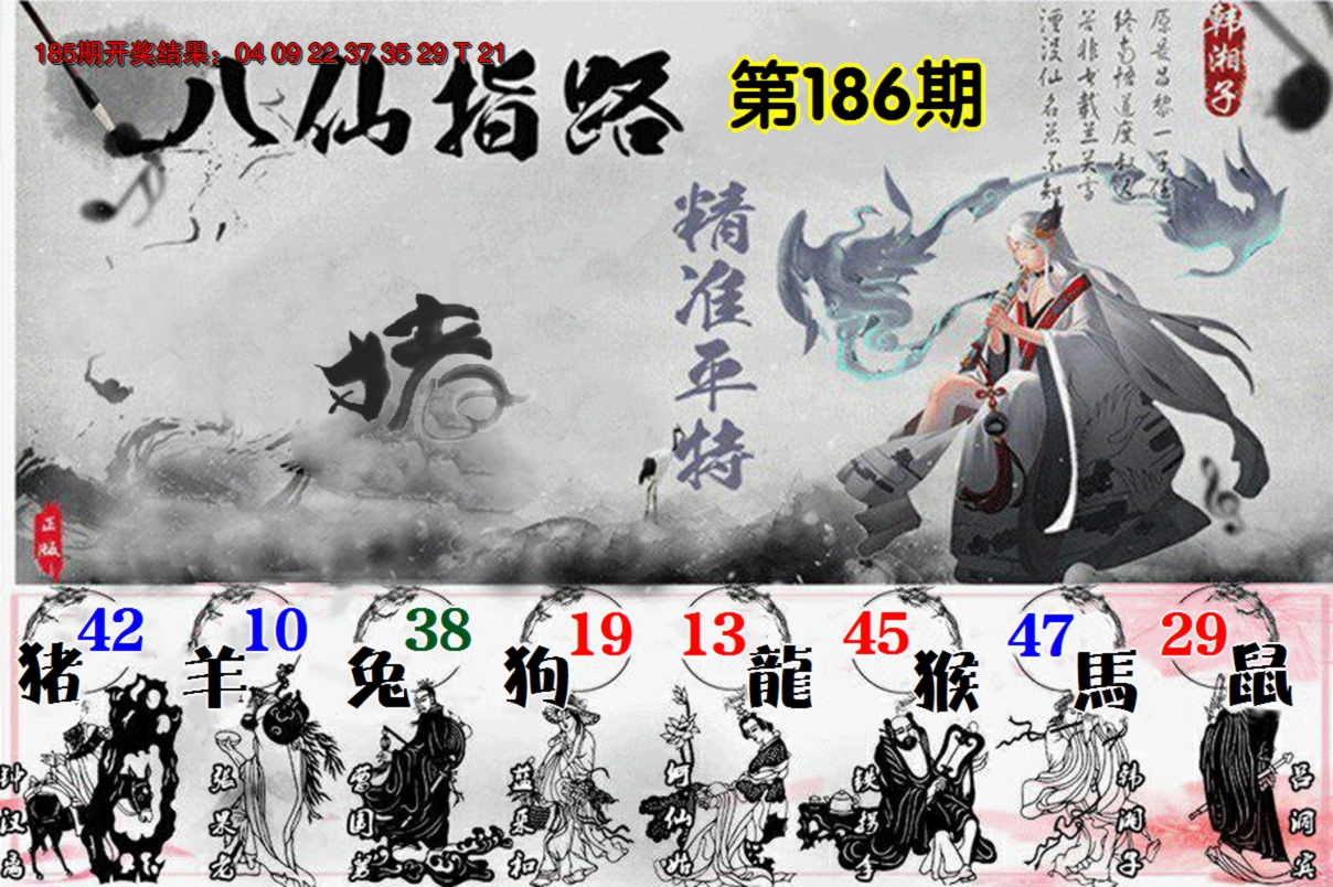 2024186期八仙指路