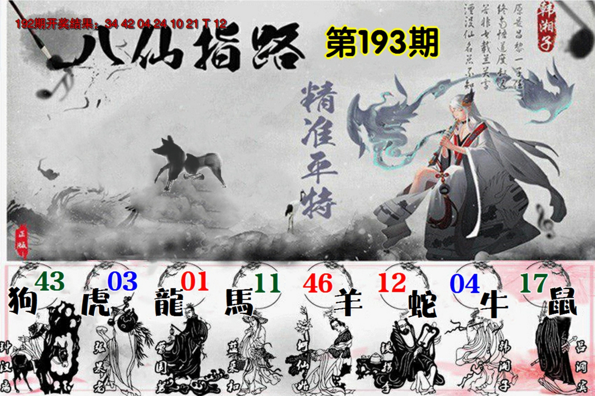 2024193期八仙指路