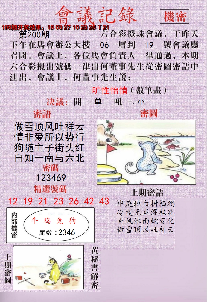 2024200期澳门会议记录