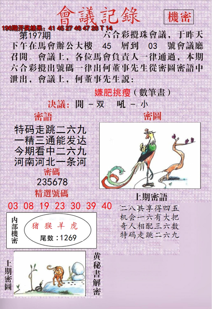 2024197期澳门会议记录