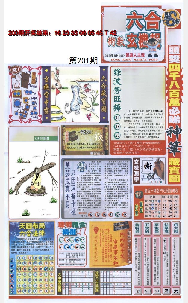 2024201期六合玄机报