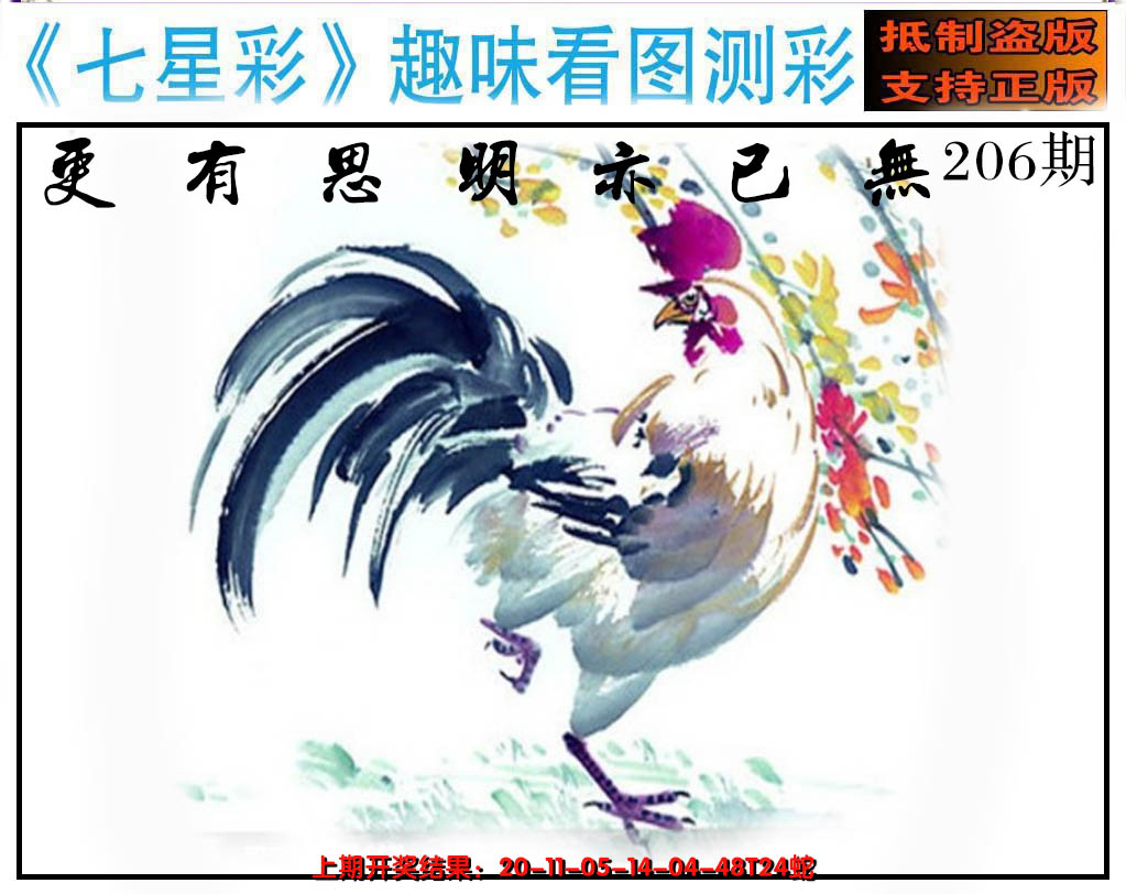 2024206期澳版七星彩图