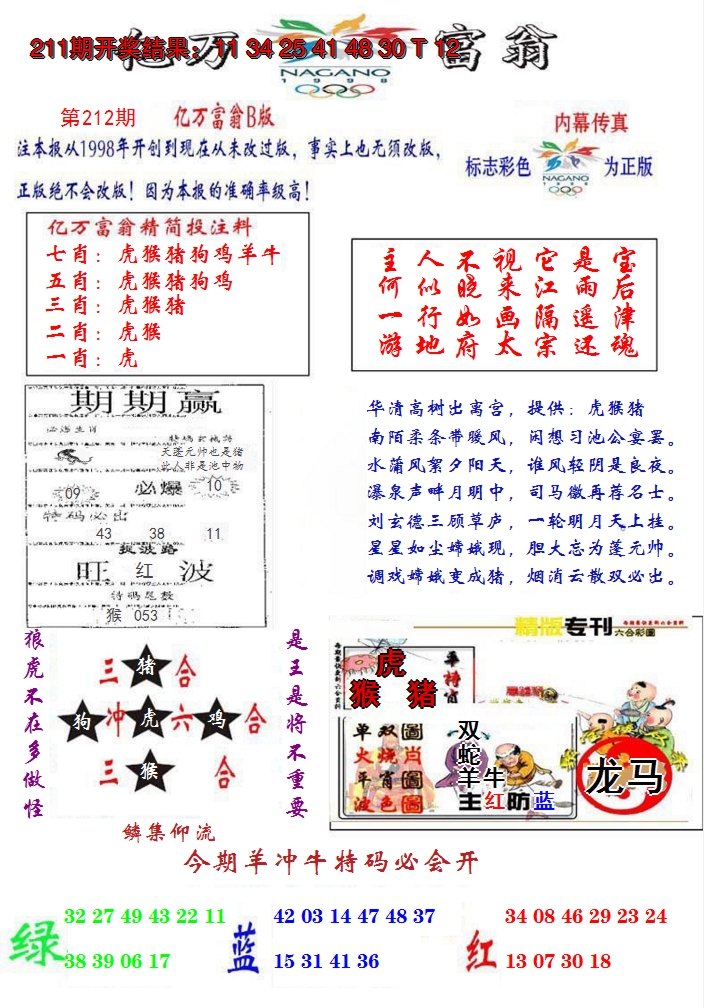 2024212期亿万富翁B