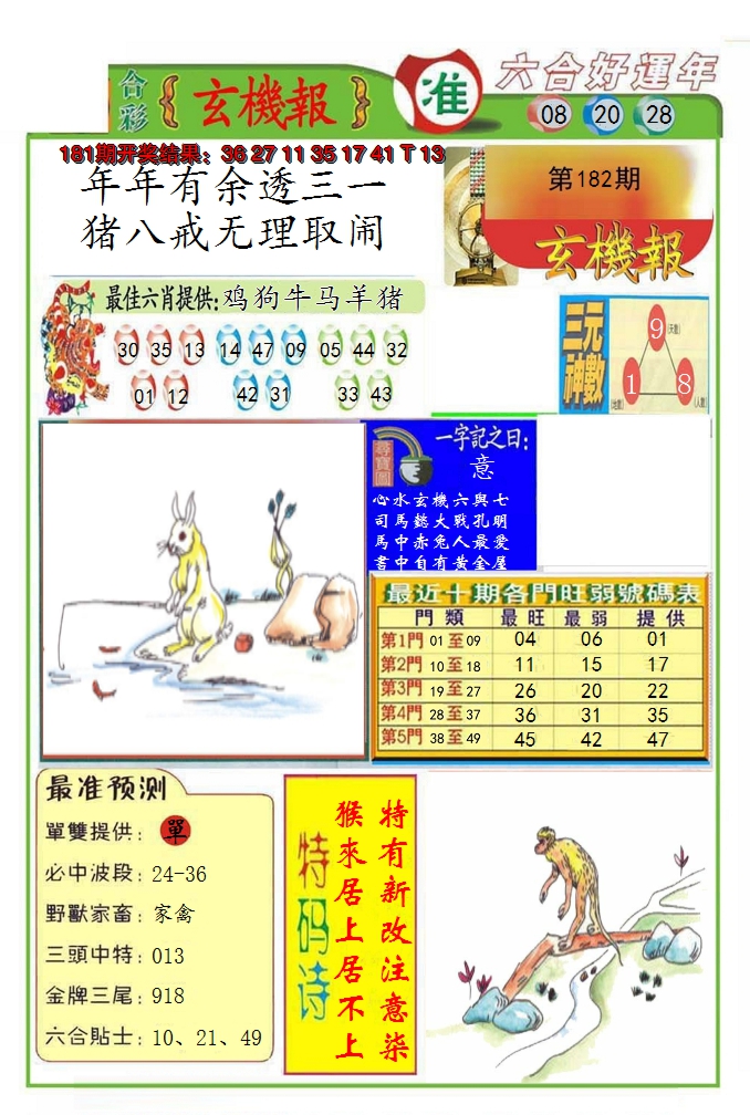 2024182期九龍玄机报(推荐)