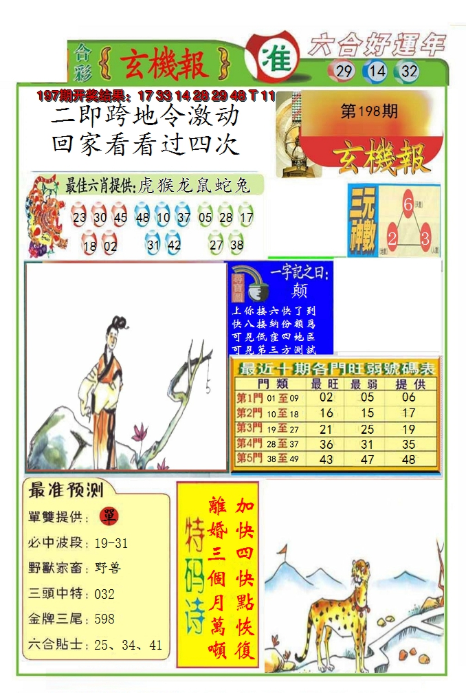 2024198期九龍玄机报(推荐)
