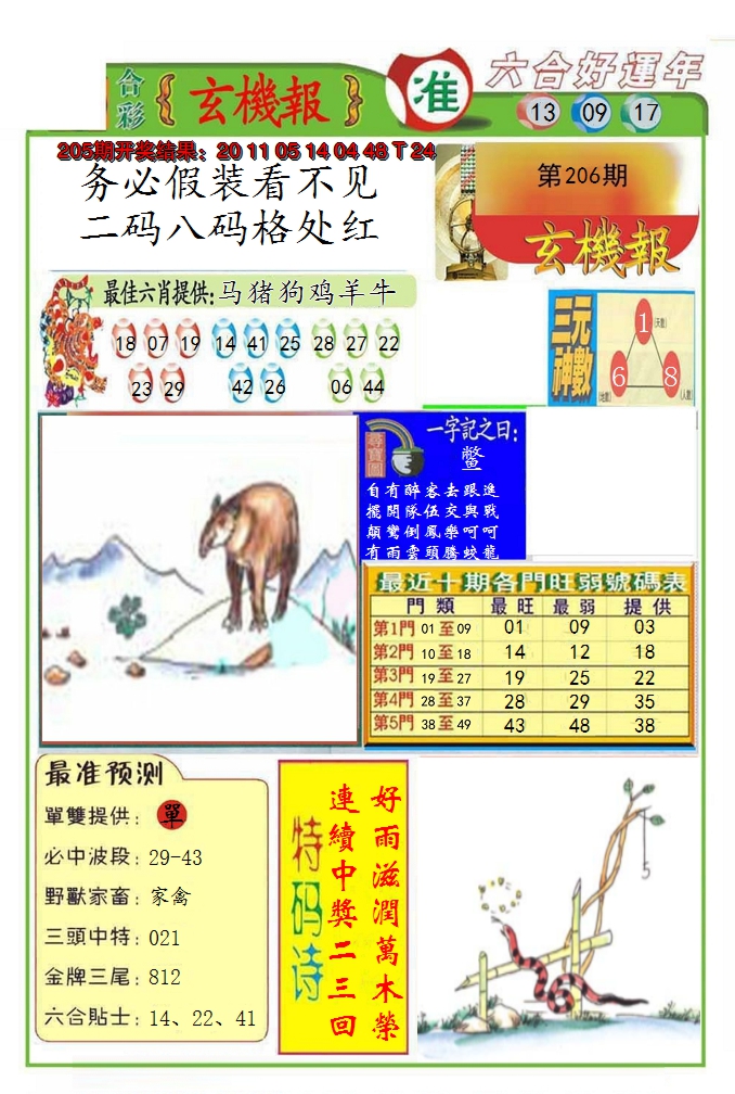 2024206期九龍玄机报(推荐)