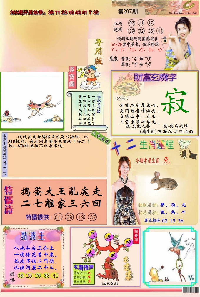 2024207期九龍专用版(推荐)