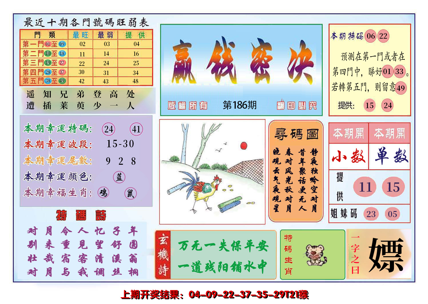 2024186期九龍赢钱密决(推荐)
