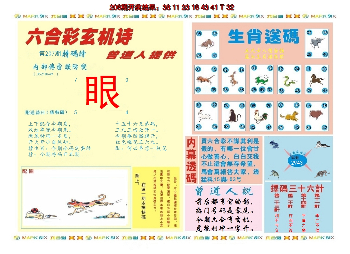 2024207期新曾道人内幕B